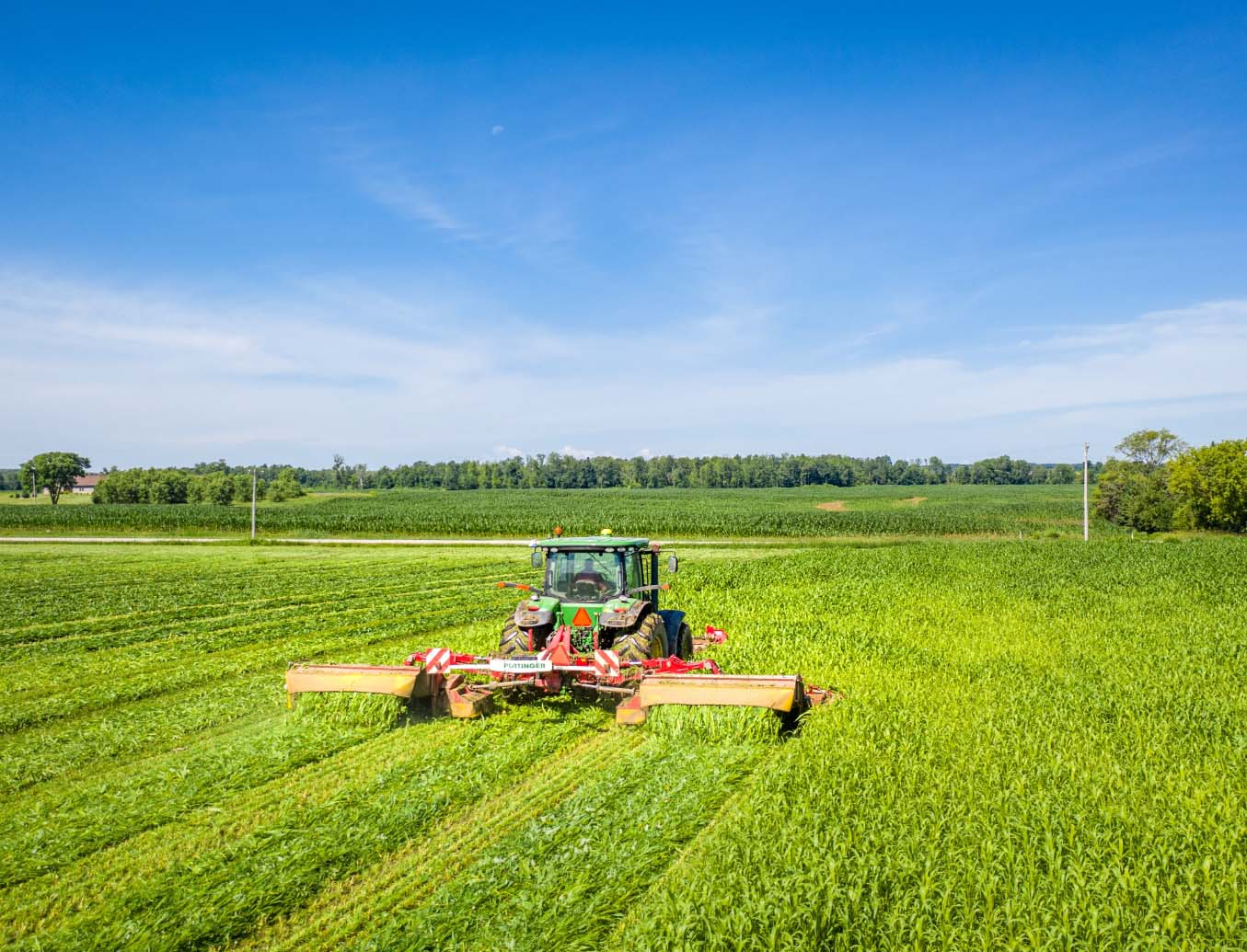 tractor in field